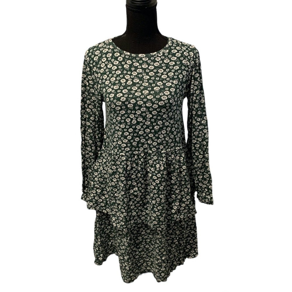 Wednesday's Girl Maternity Long Sleeve Smock Dress in Vintage Floral size 12 NWT